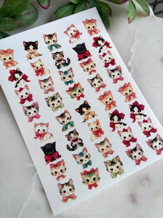 Sweet Kitty Charm Transfer Paper