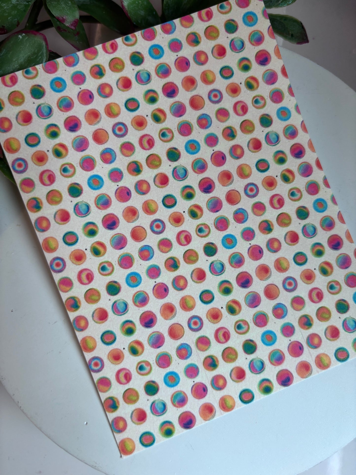 Multi Circles Watercolor Transfer Paper