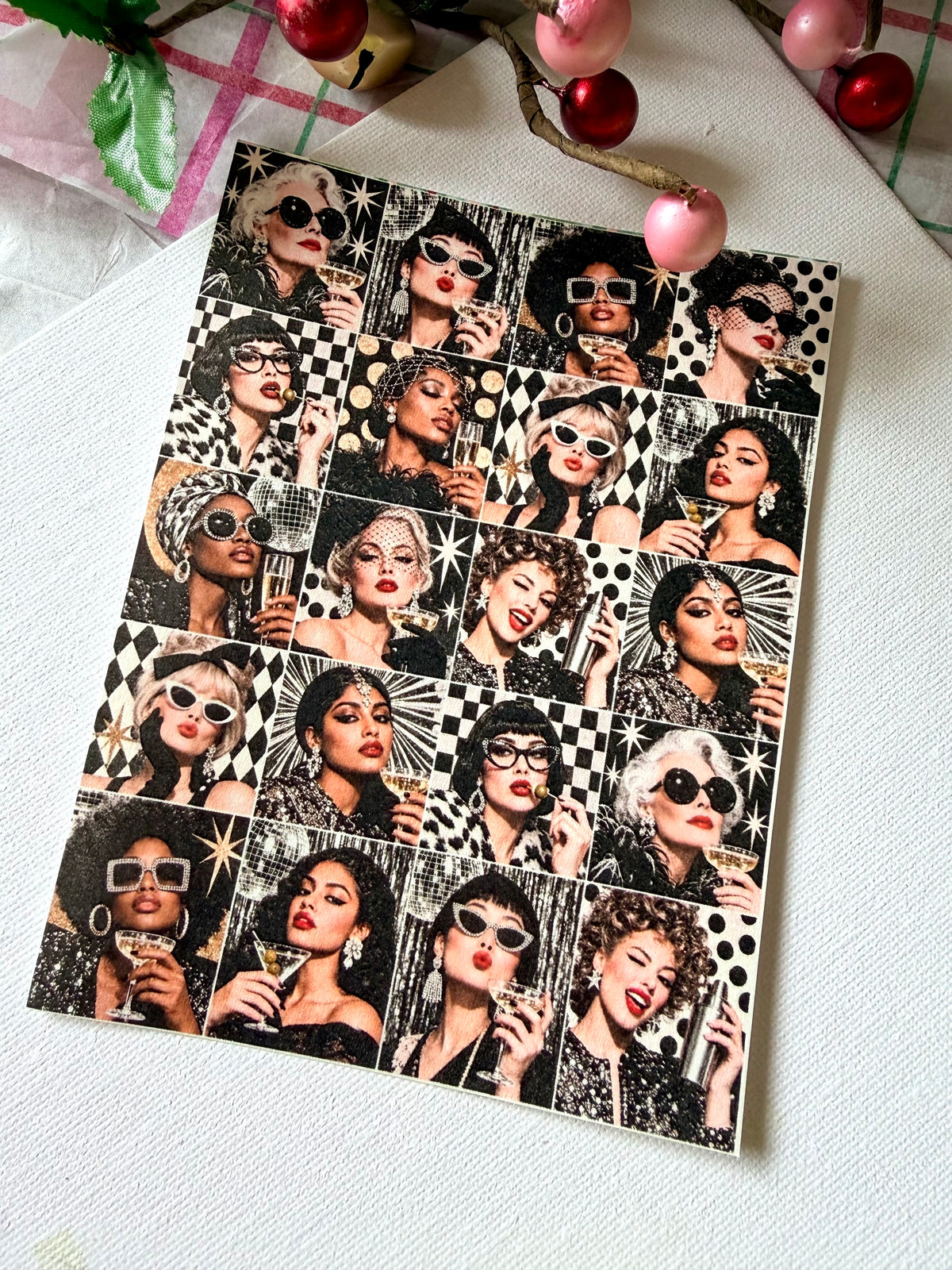 NYE Party Gals Transfer Paper