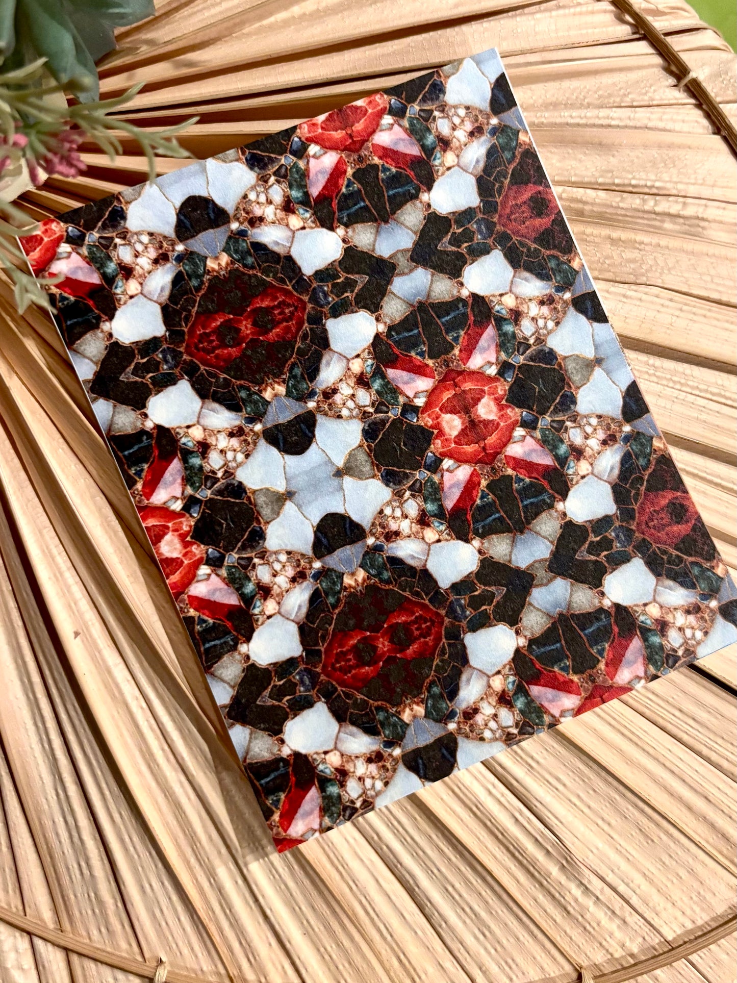 Ruby Kaleidoscope Transfer Paper