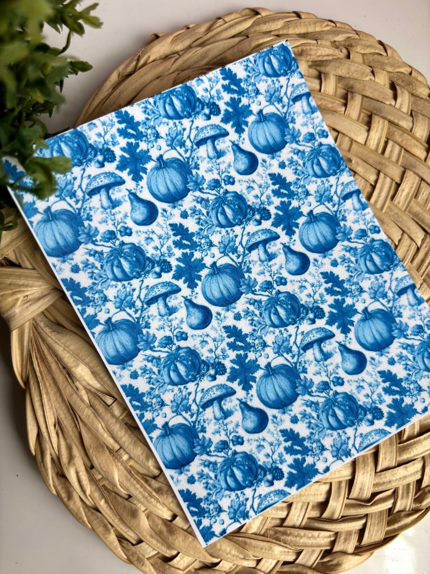 Pumpkin Patch Chinoiserie Transfer Paper