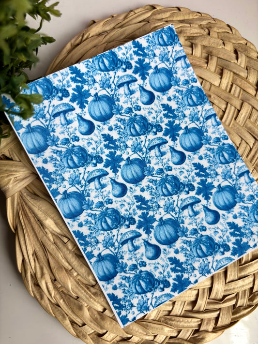 Pumpkin Patch Chinoiserie Transfer Paper