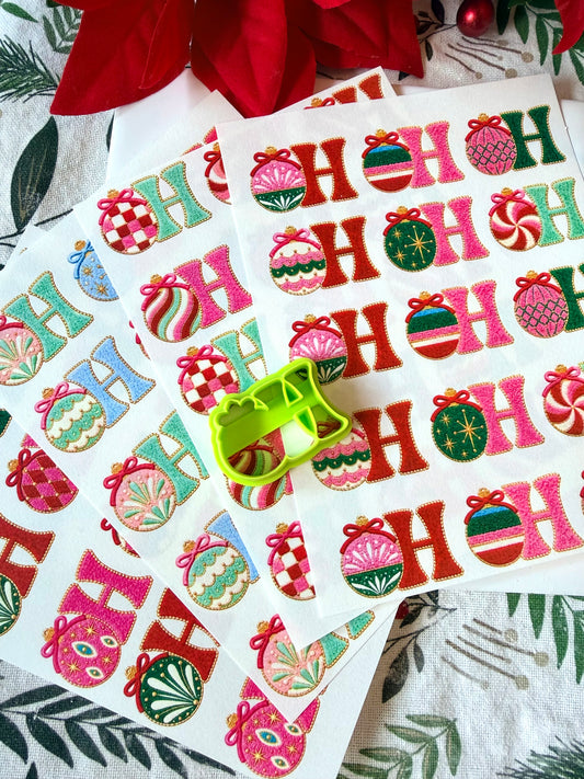 Ho Ho Ho Fitted Cutter & Transfers