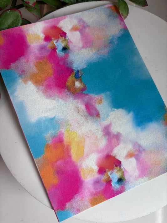 Sky Blue Impressionist Transfer Paper