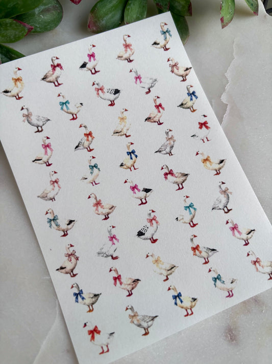 Lucy Goosey Charm Transfer Paper