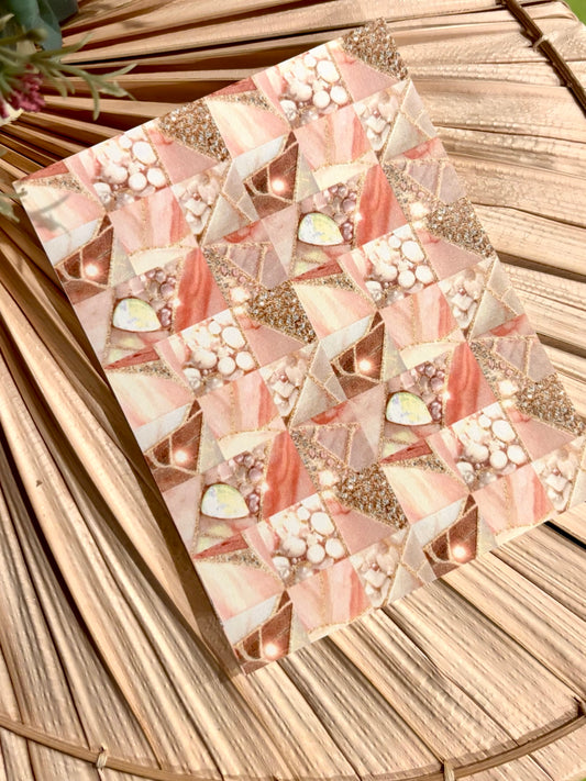 Peachy Stone Tile Transfer Paper