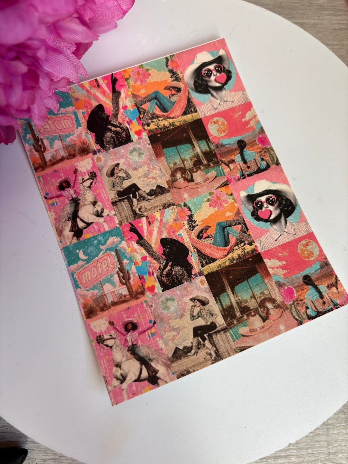 Disco Cowgirl B Transfer Paper