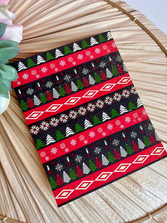 Tree Red Stripe Transfer Paper
