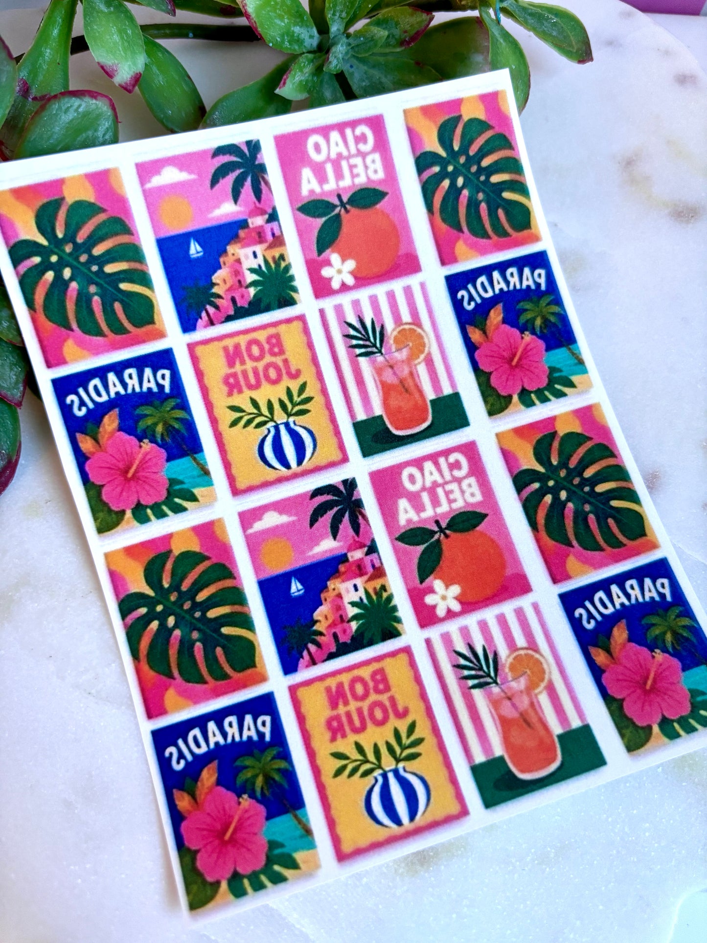 Paradise Tile Transfer Paper