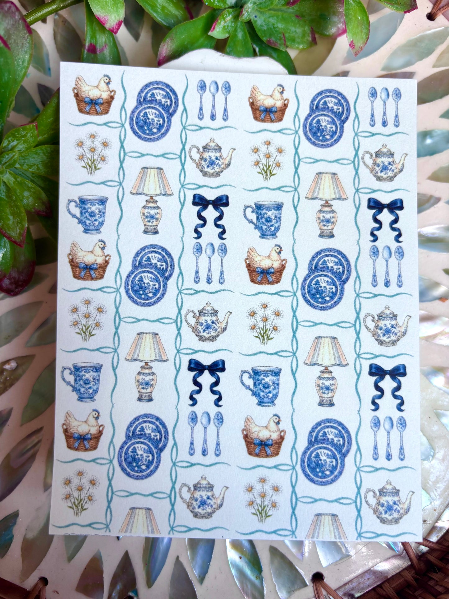 Thrift Charm Transfer Paper