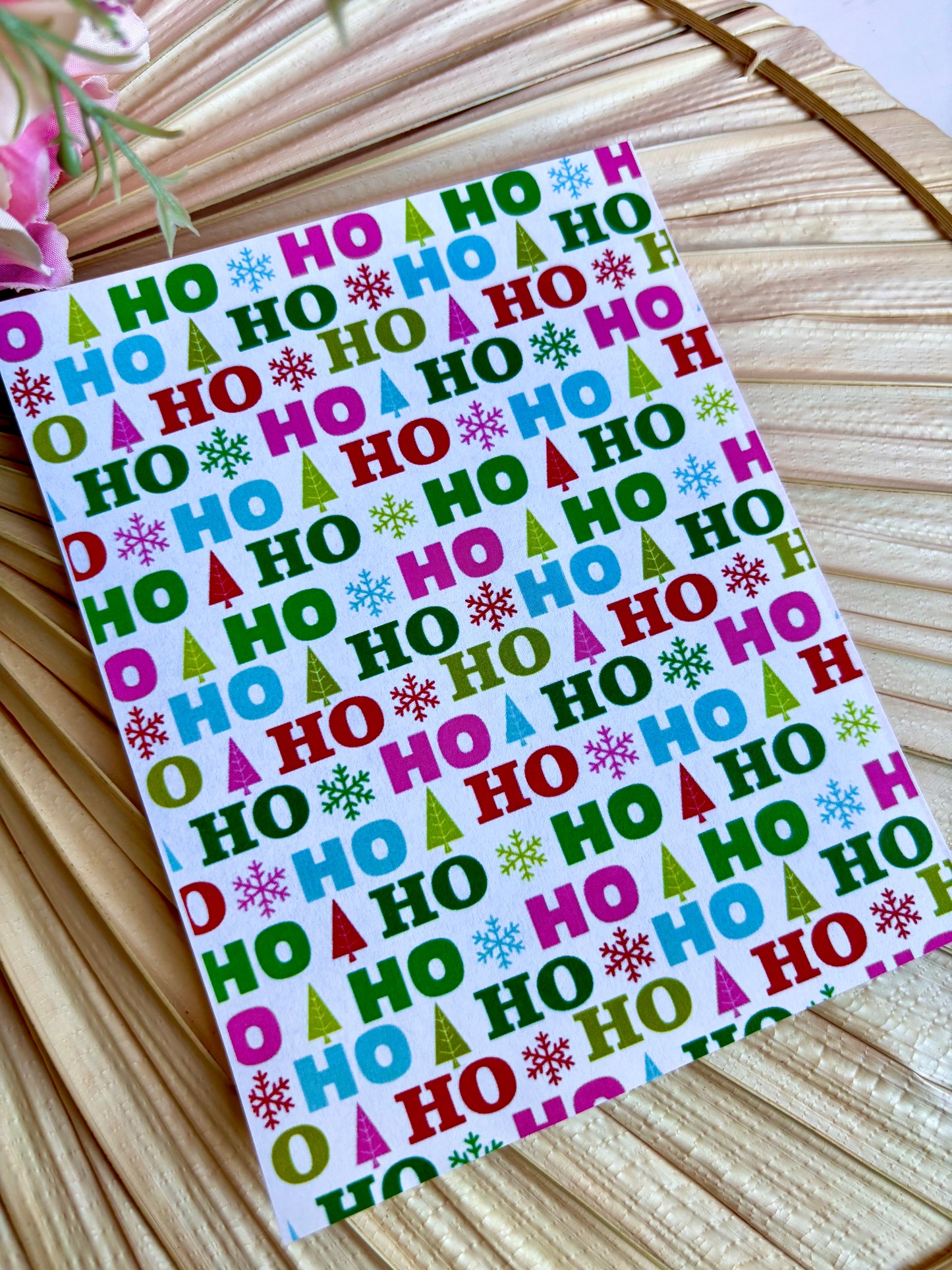 Ho Ho Ho Transfer Paper