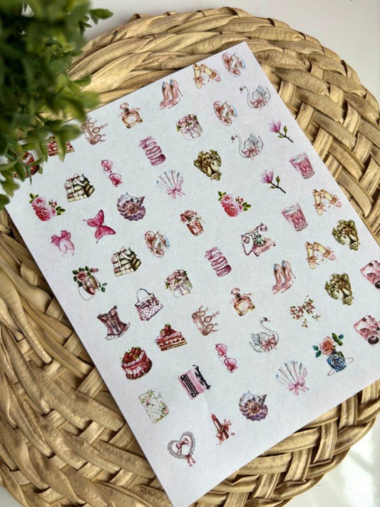 Ultra Femme Charms Transfer Paper