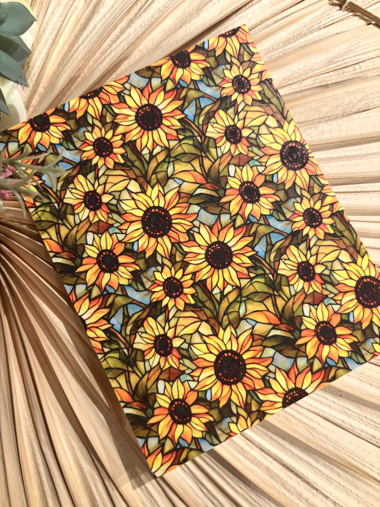 Sunflowers & Blue Transfer Paper