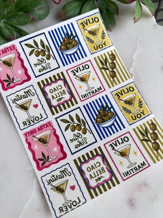 Dirty Martini Tile Transfer Paper