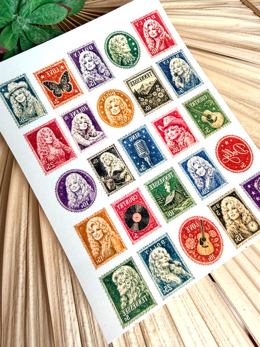 Dolly Vintage Stamp Transfer Papers