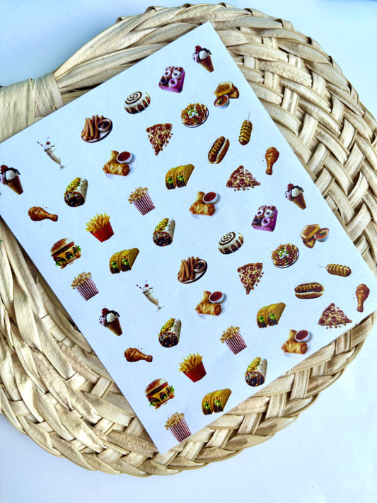 Snack Attack Charm Transfer Paper
