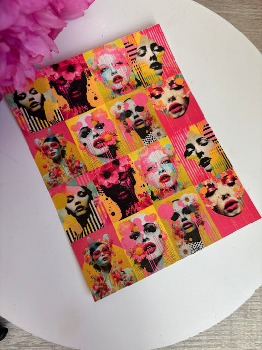 Neon Babes B Transfer Paper