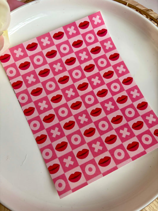 XO Lips Checkerboard Transfer Paper