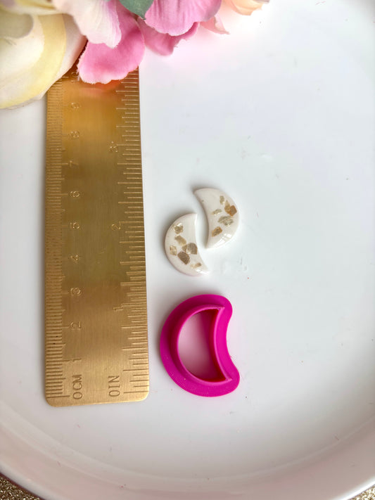 Handcut Moon Stud Cutter