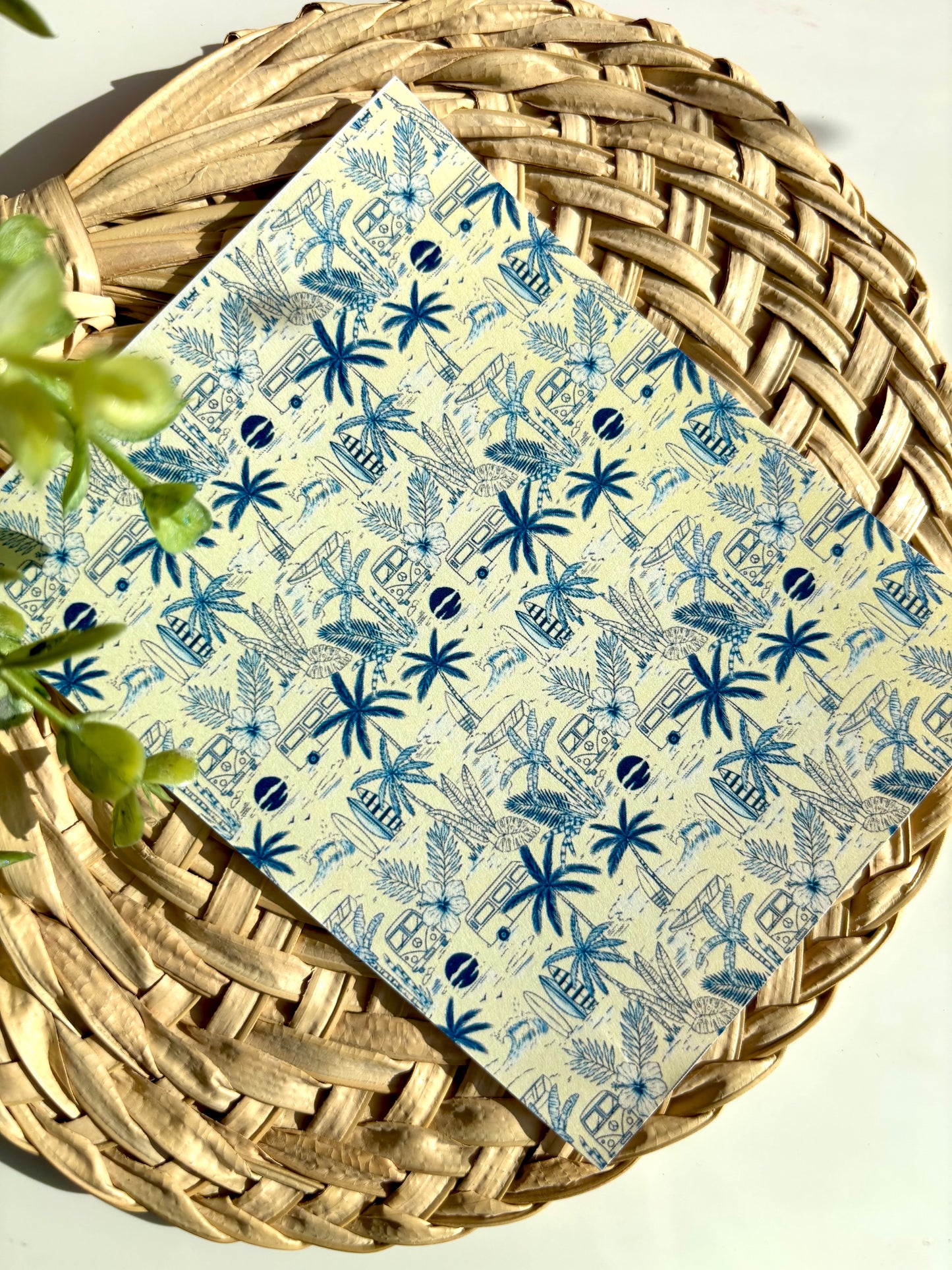 Blue Beach Life Transfer Paper