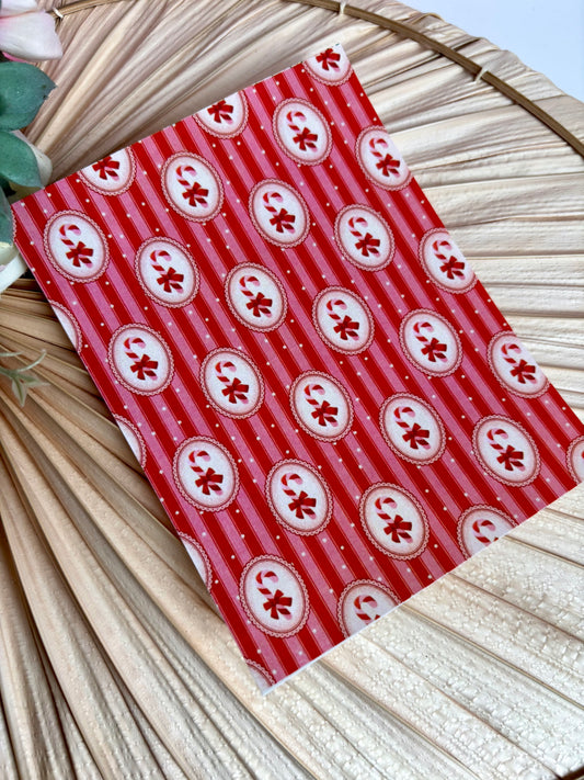 Framed Cane Stripe Transfer Paper