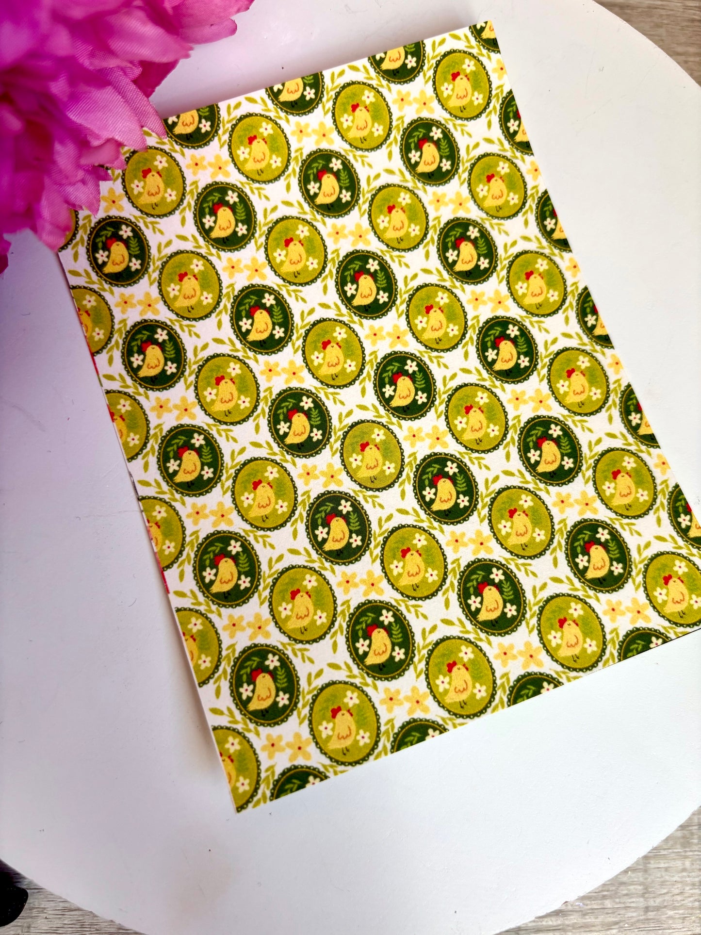 Chick Circles Transfer Paper