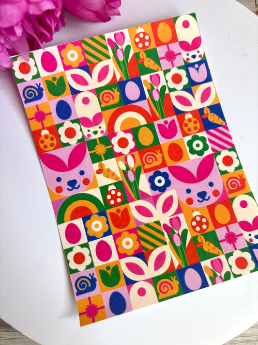Bunny Grid Transfer Paper