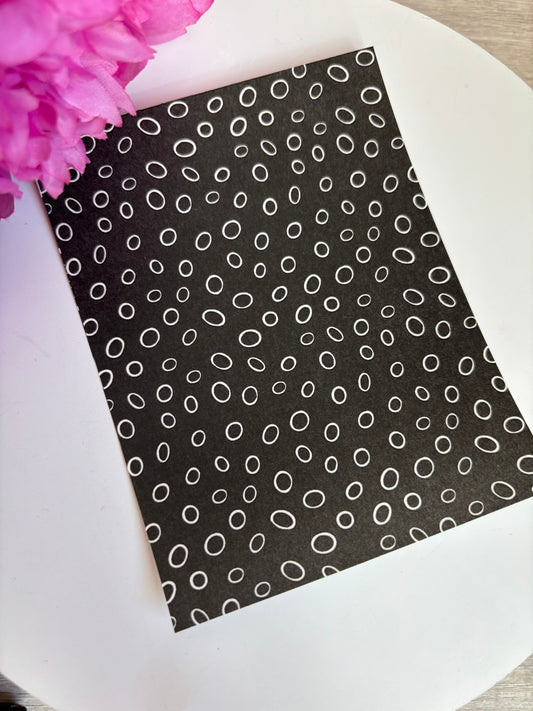 Wonky Circle BW Transfer Paper