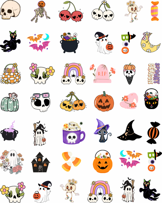 Trick or Treat Charms Transfer Paper