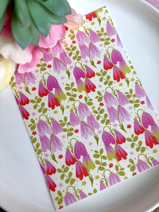 Sleepy Flowers Transfer Paper