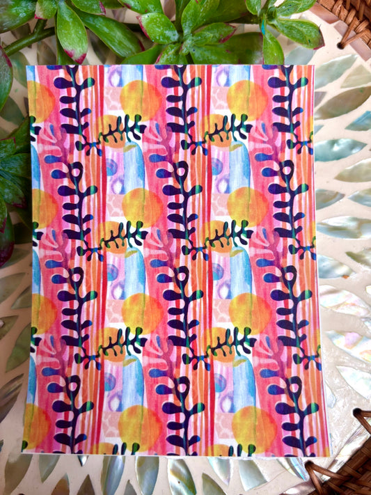 Tropical Coral Transfer Paper
