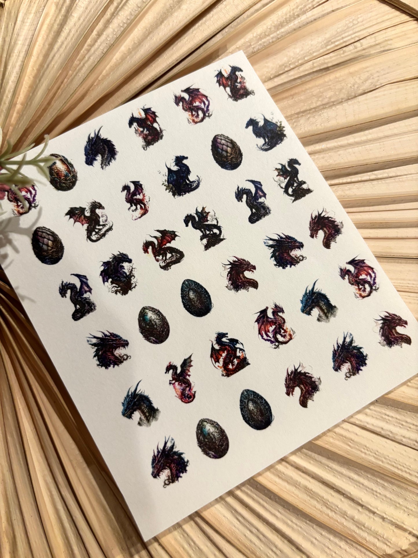 Dark Dragon Charm Transfer Paper