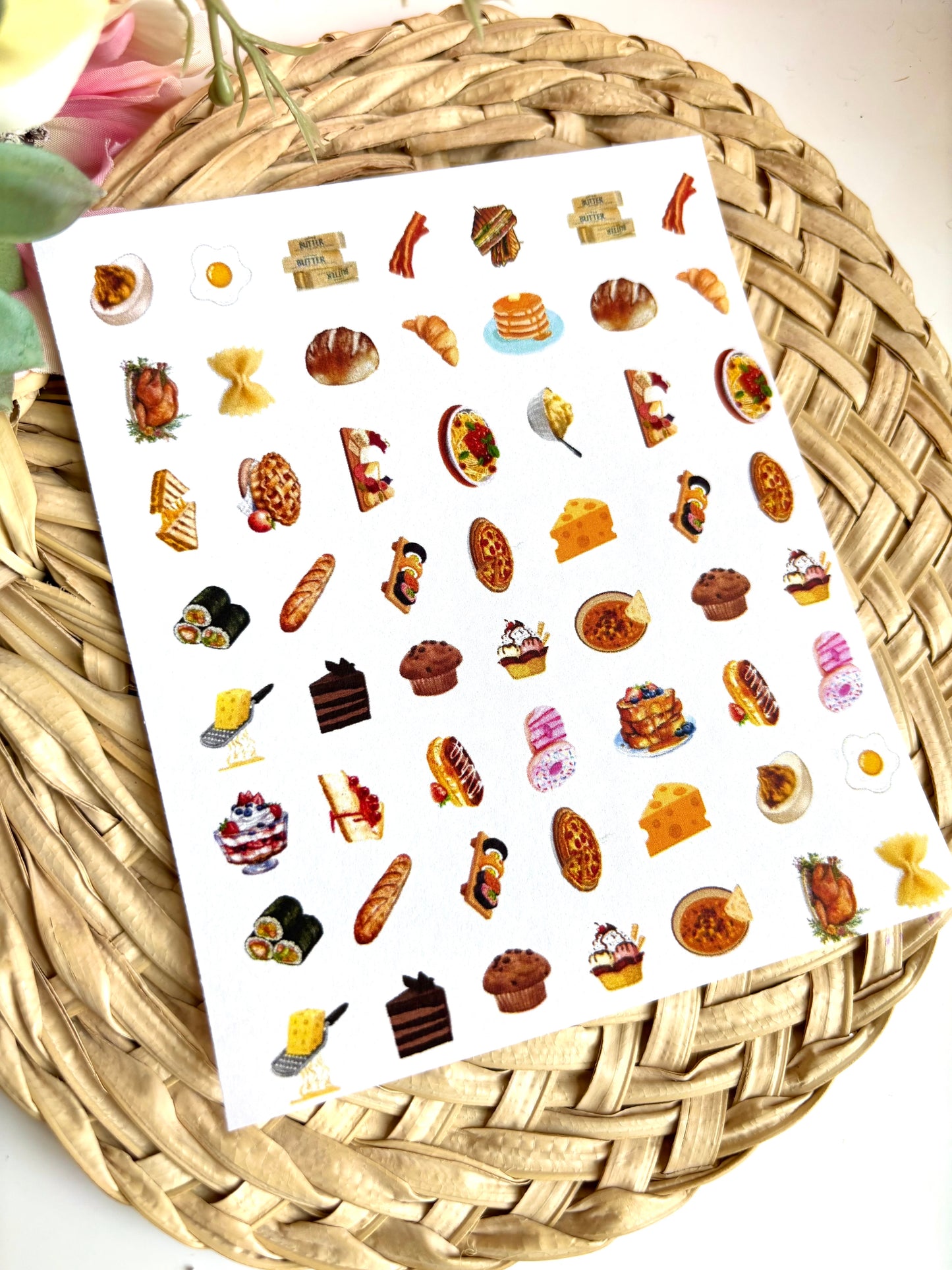 Comfort Food Charms Transfer Paper