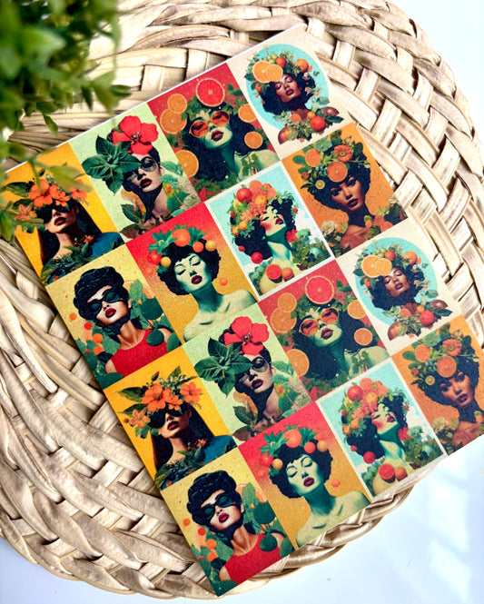 Retro Beauties A Transfer Paper