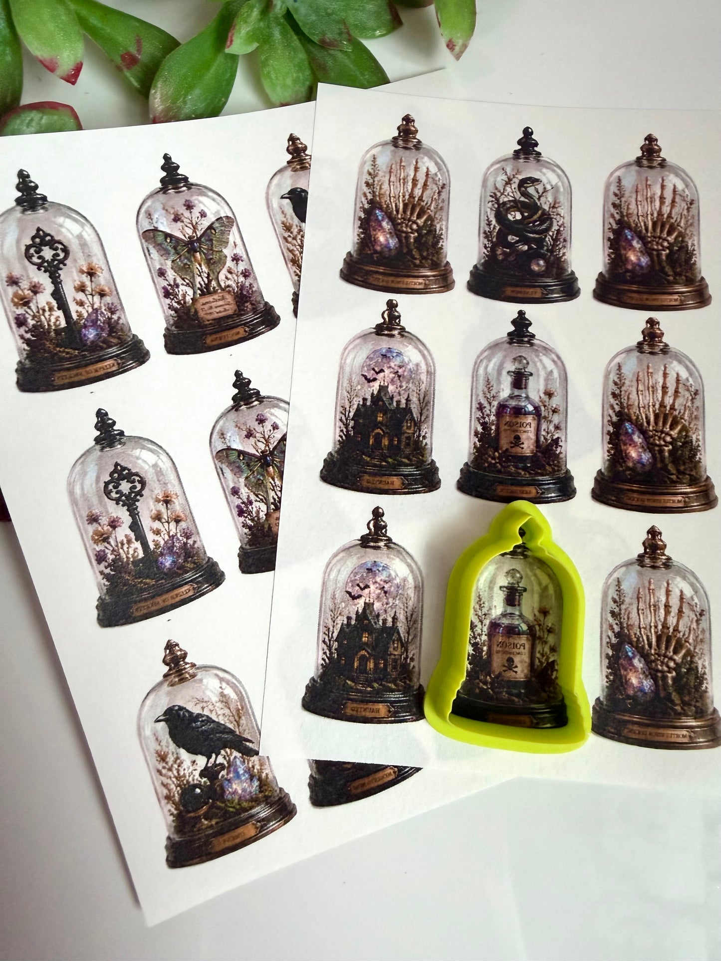 Halloween Cloche Transfers & Cutter