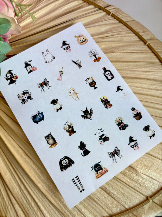Cute Halloween Charms Transfer Paper