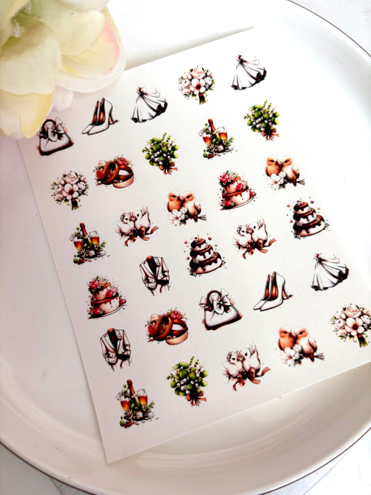 Lovebird Bridal Transfer Paper