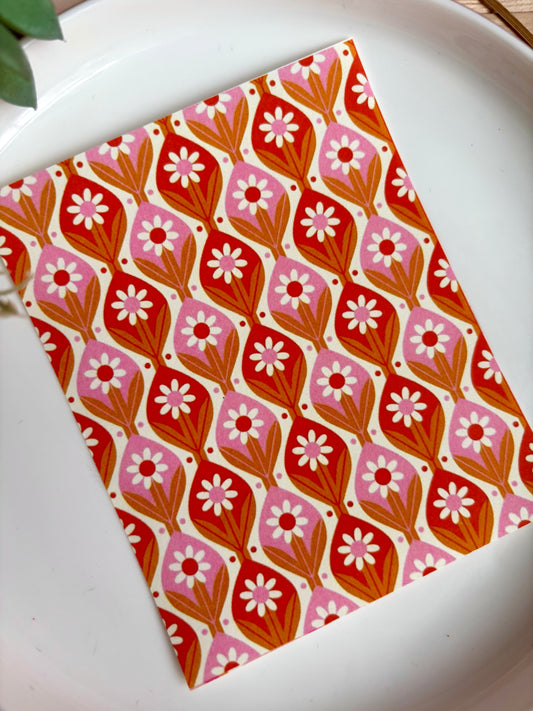 70s Daisy Transfer Paper