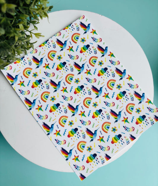 Rainbow Summer Transfer Paper