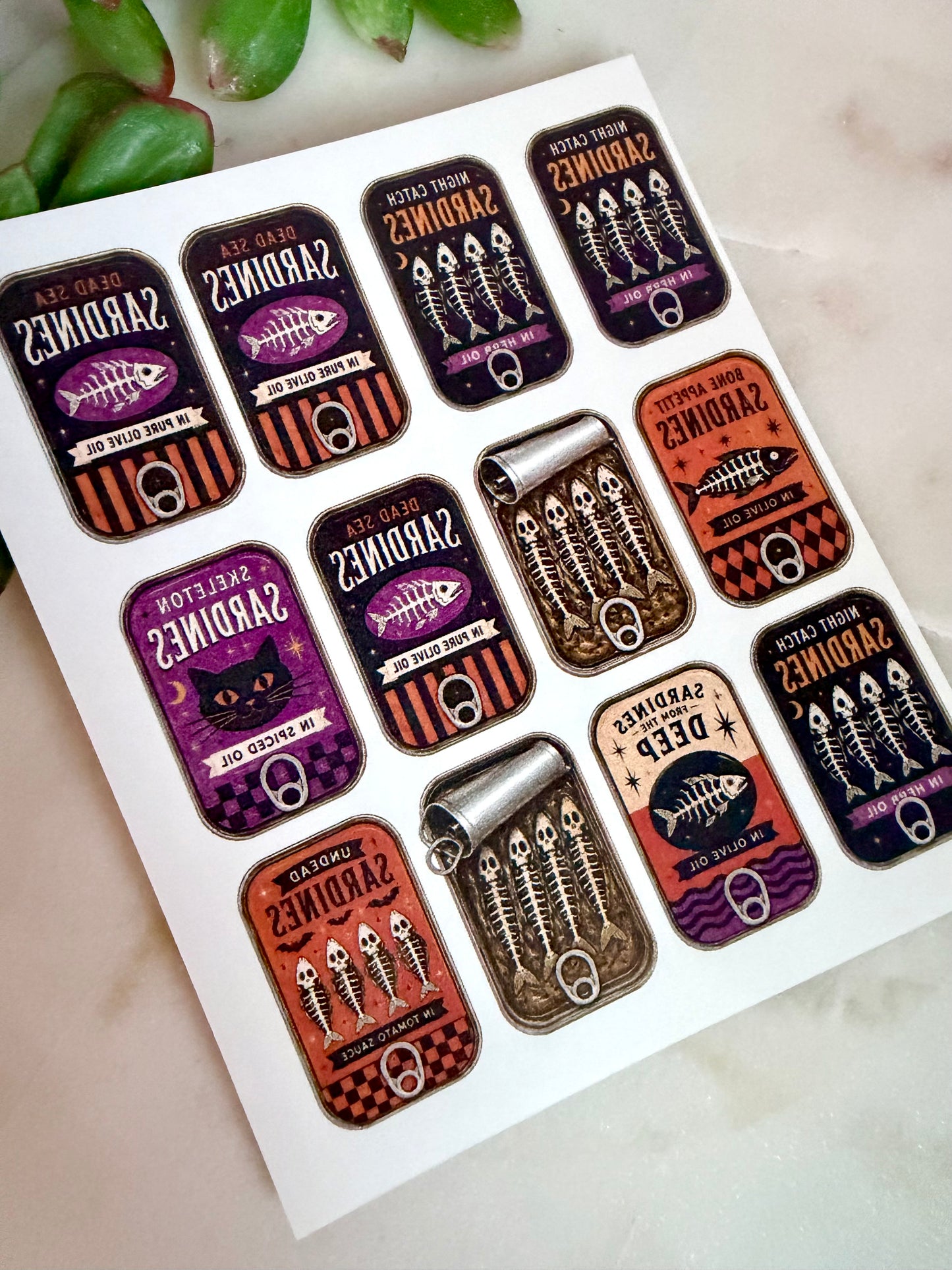 Spooky Sardine Transfer Papers & Cutter
