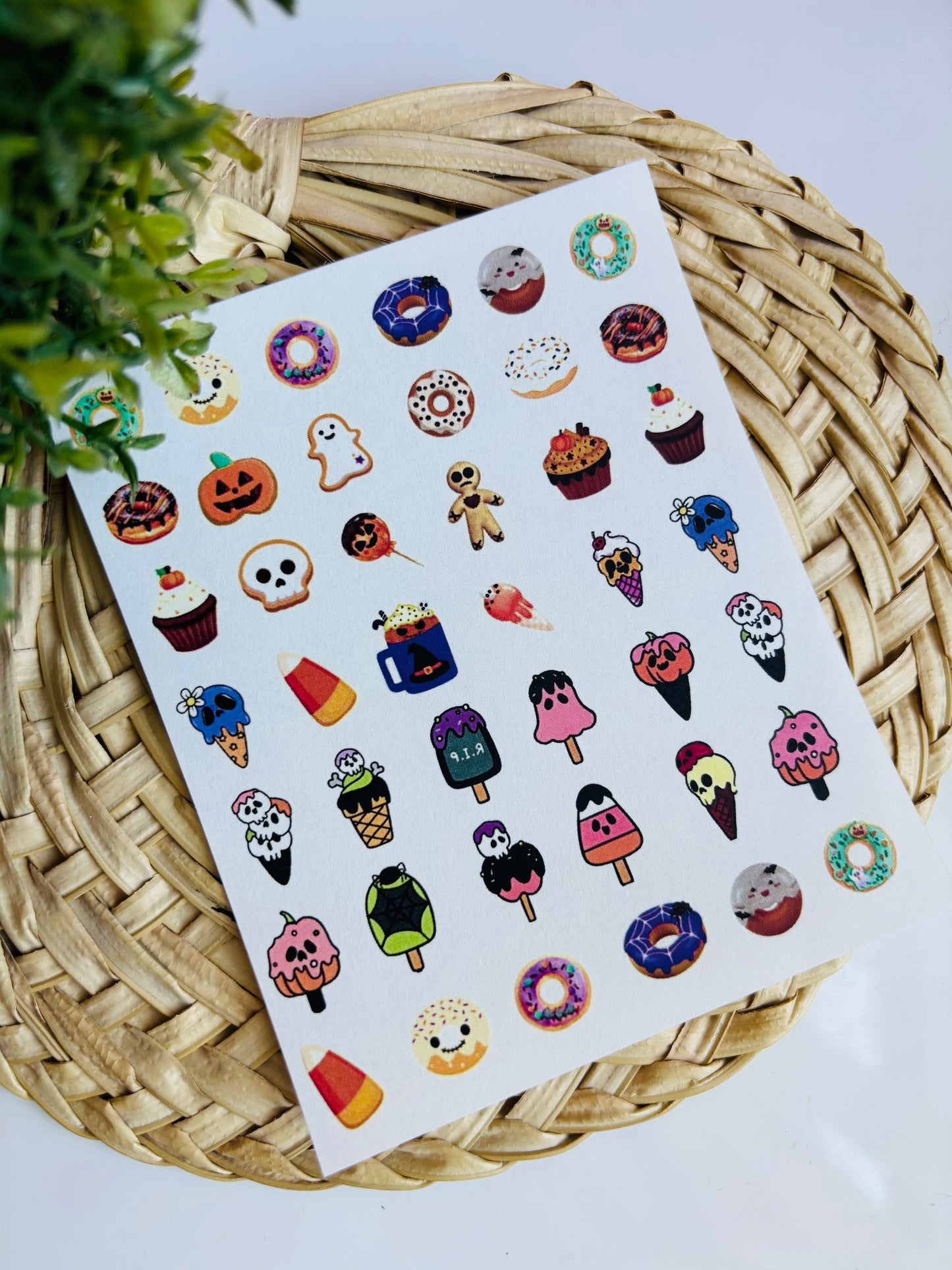 Halloween Bakery Charms Transfer Paper