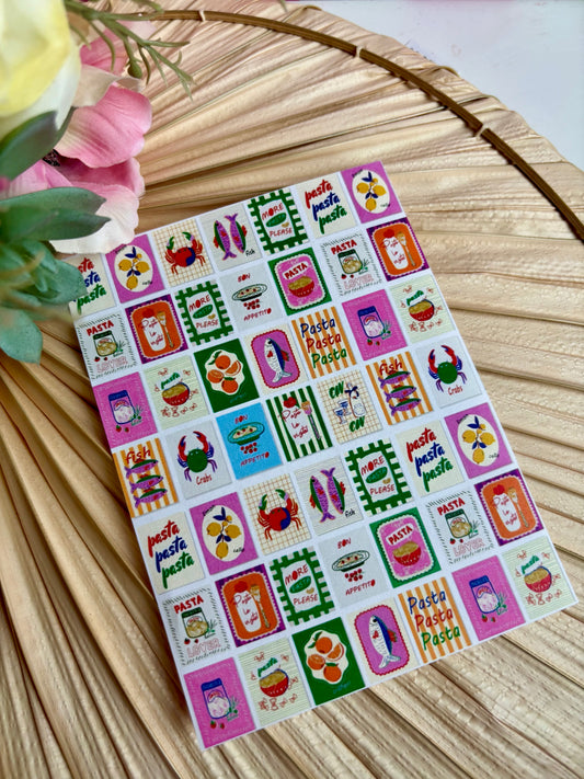 Pasta Pasta Pasta Transfer Paper