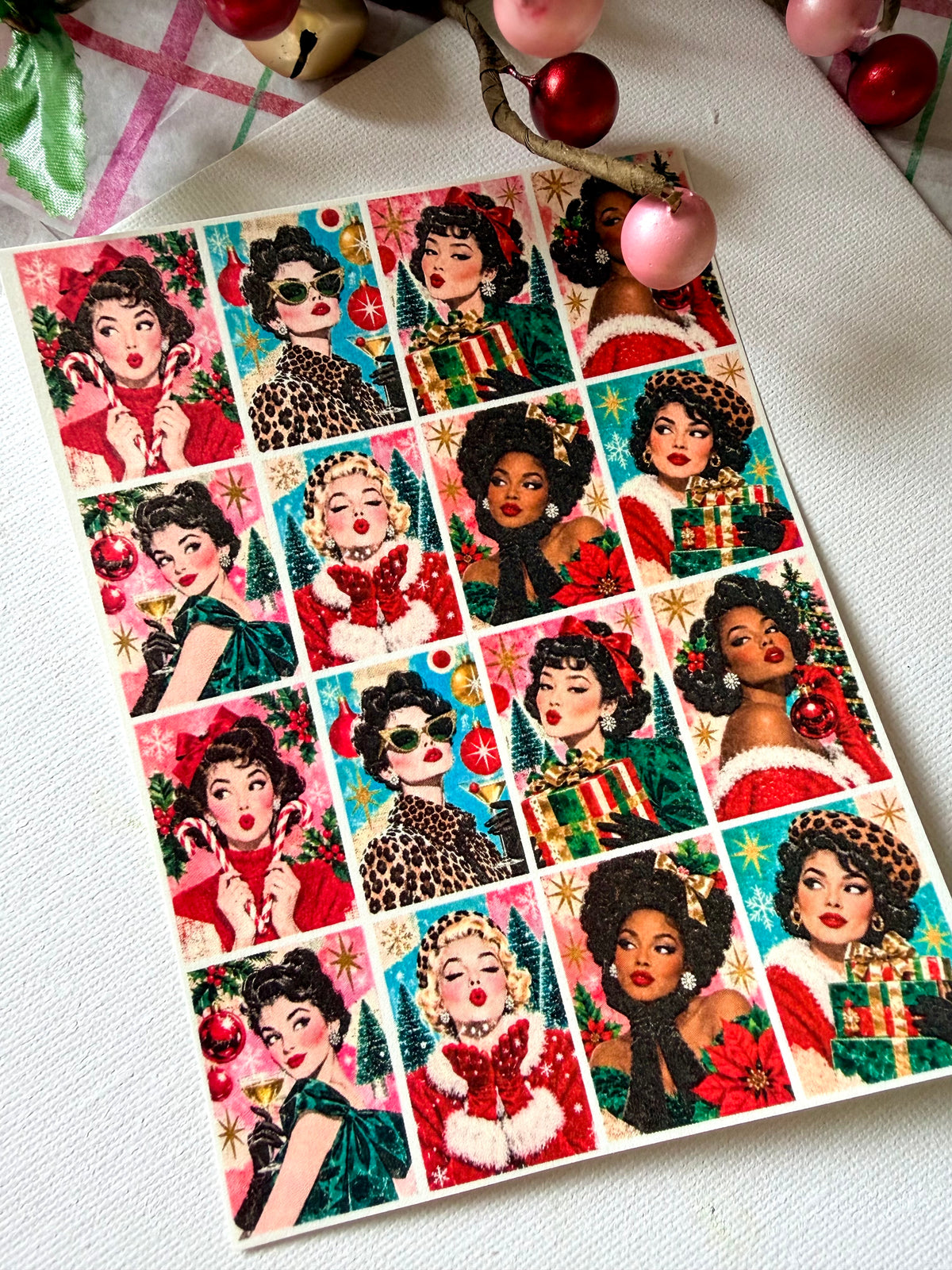 Glam Holiday Ladies Transfer Paper