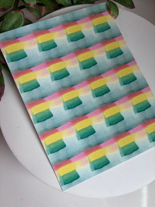 Aqua Watercolor Transfer Paper