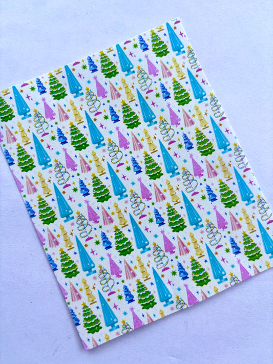 Mid Century Trees Transfer Paper