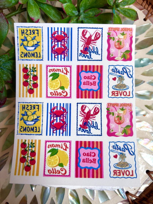 Tasty Sign Charm Transfers