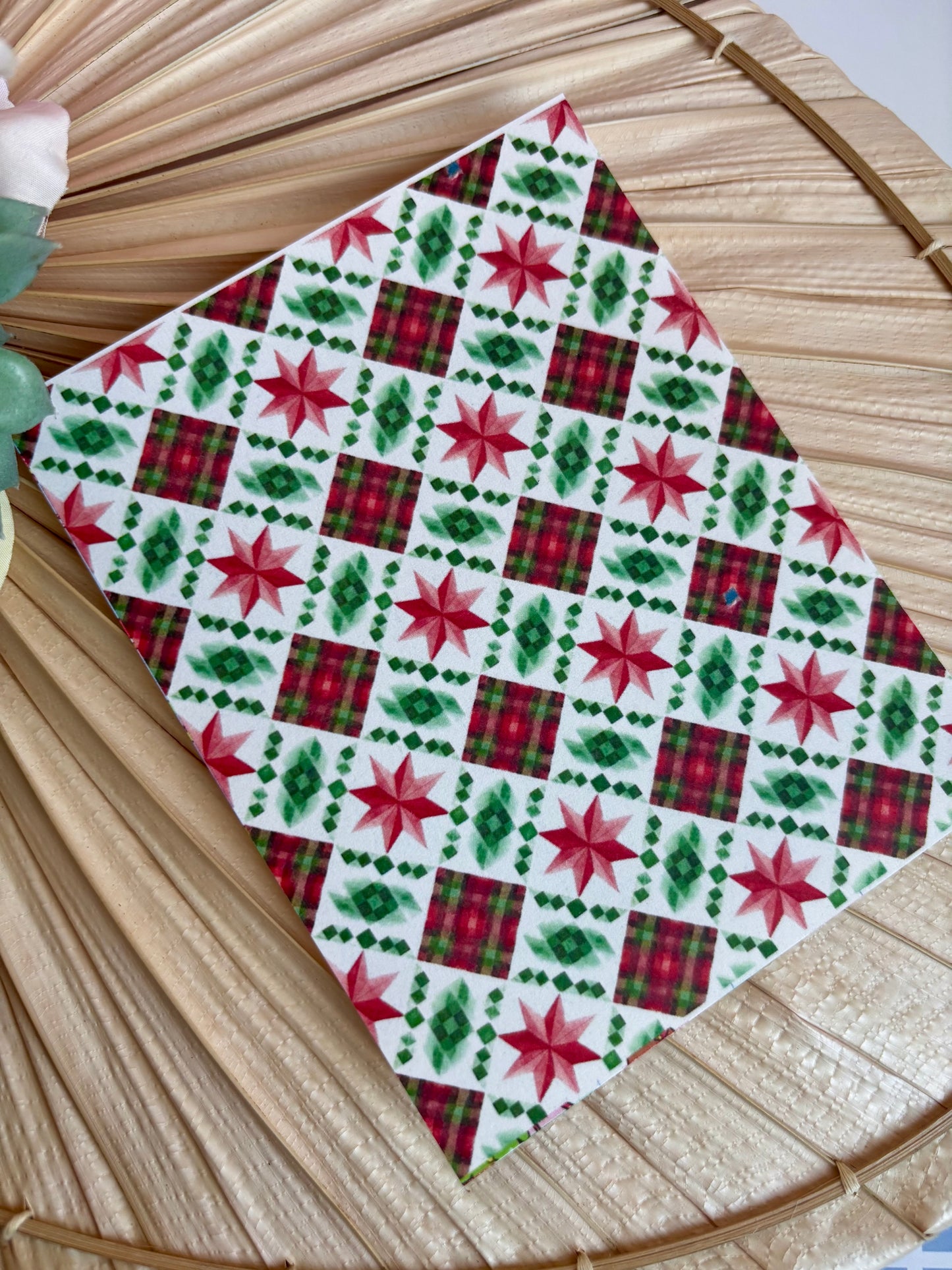 Xmas Country Quilt Transfer Paper