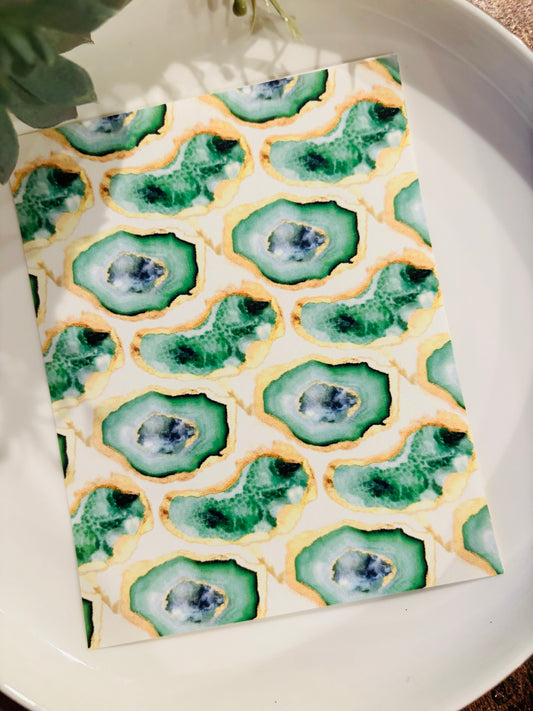 Green Agate 1 Transfer Paper
