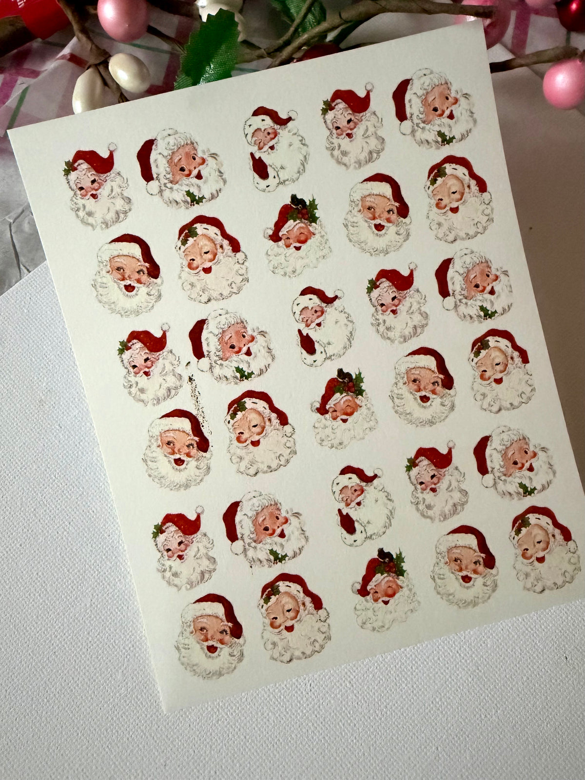 Happy Santa Charm Paper