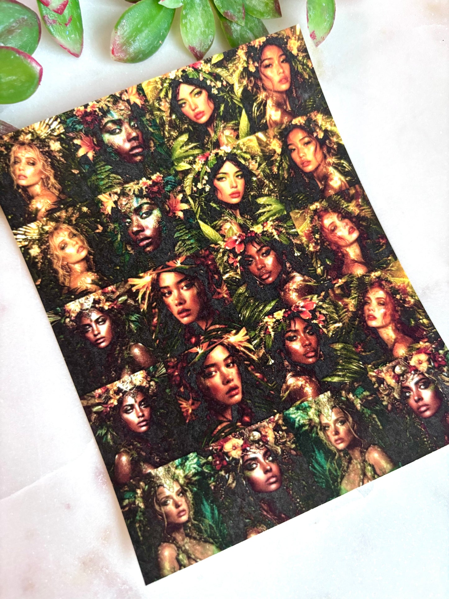 Tropical Goddess Transfer Papers